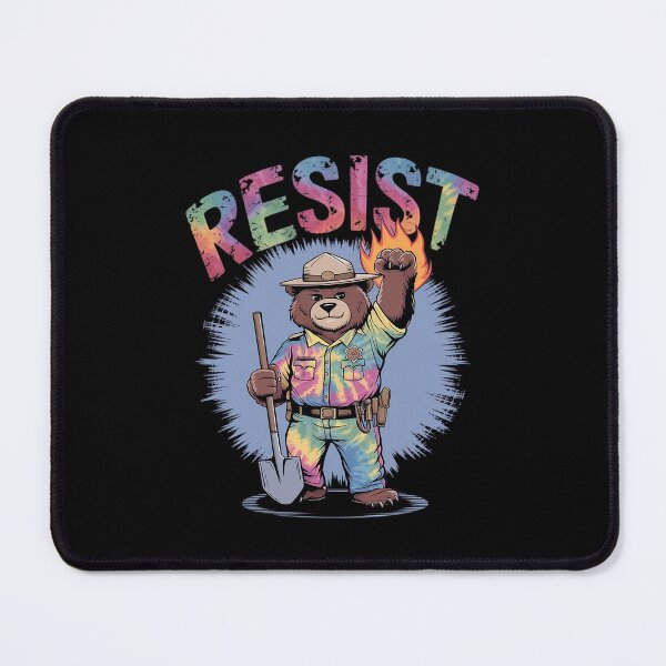 Item preview, Tie Dye Distressed Smokey Resist Bear Nation Park designed and sold by MythWoot.