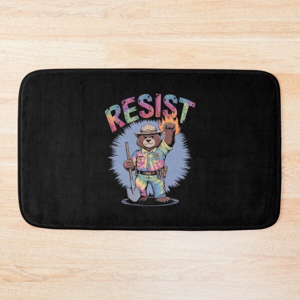 Item preview, Tie Dye Distressed Smokey Resist Bear Nation Park designed and sold by MythWoot.