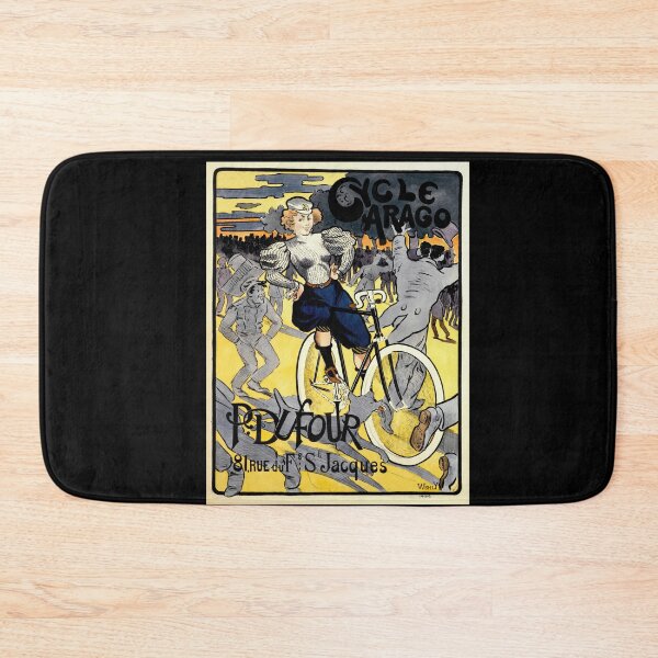 Item preview, Vintage Cycle Arago Poster | Art Nouveau Bicycle Art | Women Empowerment & Urbanization | Wehli's Bold Design designed and sold by artofuniverse.