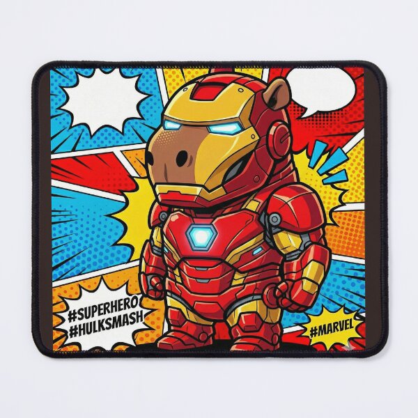 Item preview, Iron Capybara: Armored Superhero Parody Comic Art designed and sold by Jonathas0989.