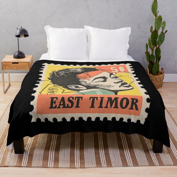 Item preview, Vintage East Timor Postage Stamp Art - Modernist Island Portrait designed and sold by tiigerdad.