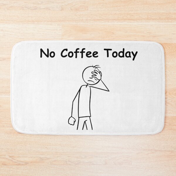 Item preview, No Coffee Today – Funny Coffee Lover Quote, Relatable Caffeine Humor, Minimal Typography Design designed and sold by adjamine.