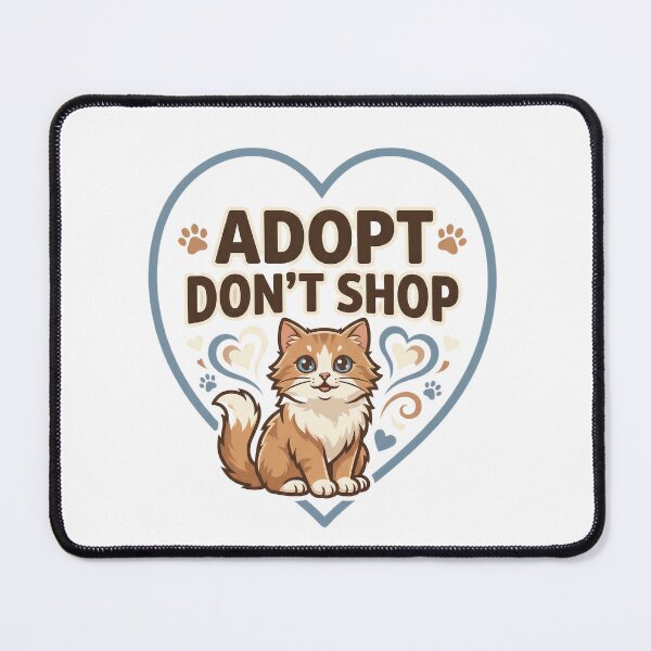 Item preview, Adopt Don't Shop Cat Rescue Advocacy Animal Welfare designed and sold by Quillway.