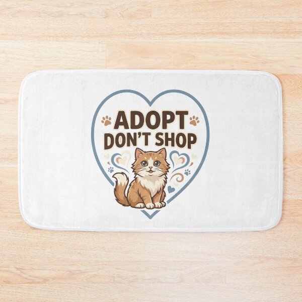 Item preview, Adopt Don't Shop Cat Rescue Advocacy Animal Welfare designed and sold by Quillway.