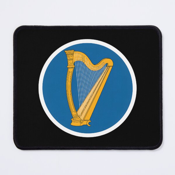 Item preview, Golden Irish Harp Emblem – Classic Heraldic Celtic designed and sold by VividOrganica.