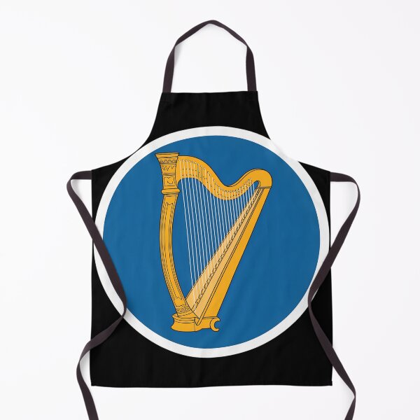 Item preview, Golden Irish Harp Emblem – Classic Heraldic Celtic designed and sold by VividOrganica.