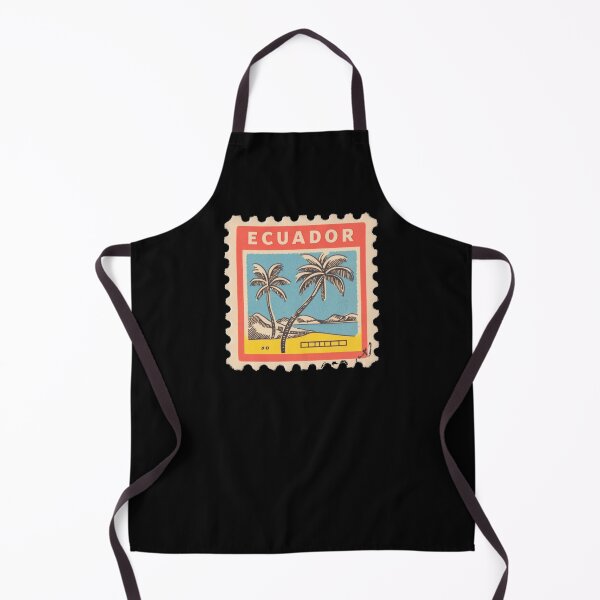 Item preview, Vintage Ecuador Postage Stamp Art - Tropical Pacific Coast & Palms designed and sold by tiigerdad.