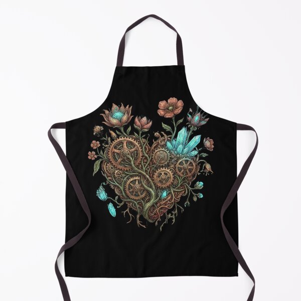 Item preview, Valentine Day Nature Gear Heart – Steampunk Floral Love Art designed and sold by Sitred123.