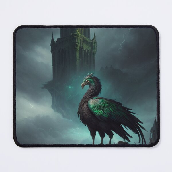 Item preview, Guardian of the Gothic Castle: Phoenix of Shadows and Emerald designed and sold by opispot.com.