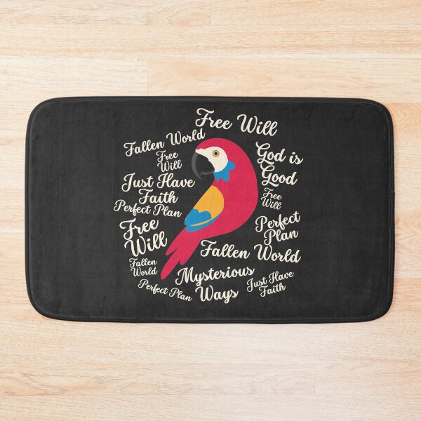 Item preview, Christian Parrot- Squawk! Fallen World! - Atheist Animals  designed and sold by EvergreenRevolt.