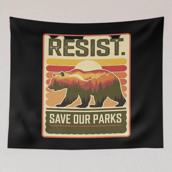 Item preview, Smokey The Resist Bear Nation Park Men Women  designed and sold by MythWoot.