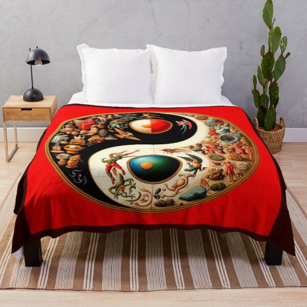 Item preview, Taijitu, Variance of Duality – Surreal Balance of Myth and Mandate designed and sold by daweave77.