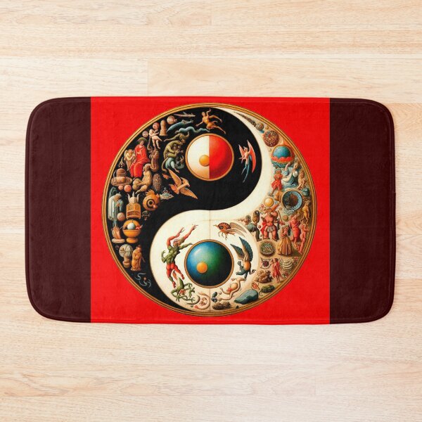 Item preview, Taijitu, Variance of Duality – Surreal Balance of Myth and Mandate designed and sold by daweave77.