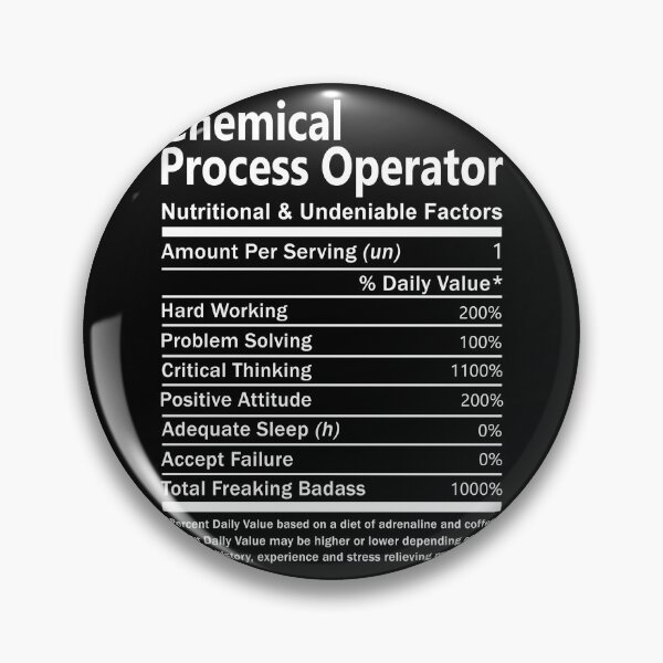 Item preview, Chemical Process Operator designed and sold by ginawilliams39.
