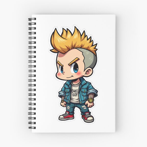 Item preview, Chill Guy Meme - Chibi Punk Aesthetic designed and sold by SpektroDesign.