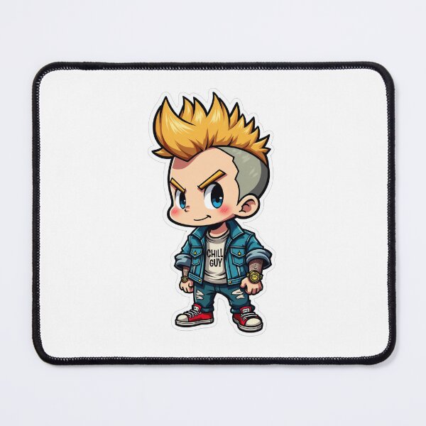 Item preview, Chill Guy Meme - Chibi Punk Aesthetic designed and sold by SpektroDesign.