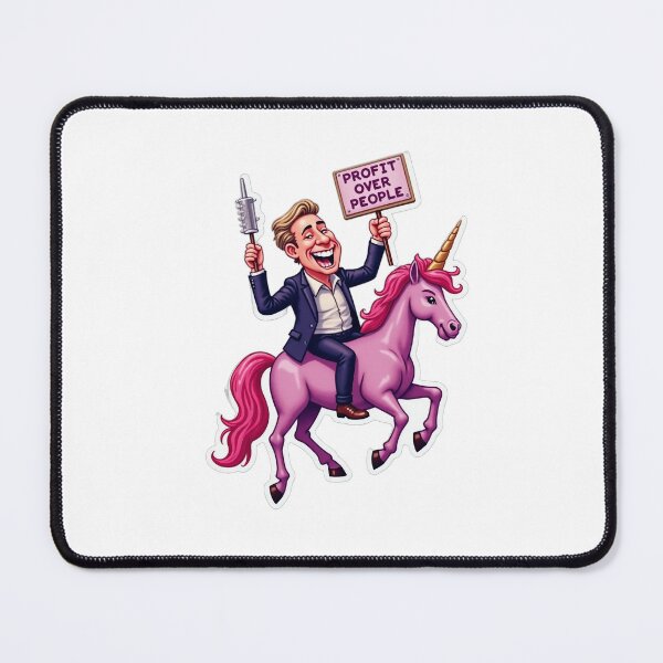 Item preview, Humorous Businessman Unicorn - Profit Over People Commentary designed and sold by SpektroDesign.