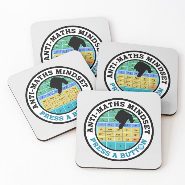 Item preview, Anti-Mathematics Mindset - Press a Button. designed and sold by MPC-Mince-Pies.