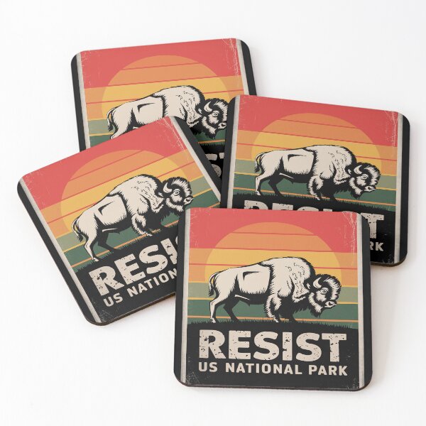 Item preview, Sunset Buffalo Resist For National Park Resist  designed and sold by CombatTask.