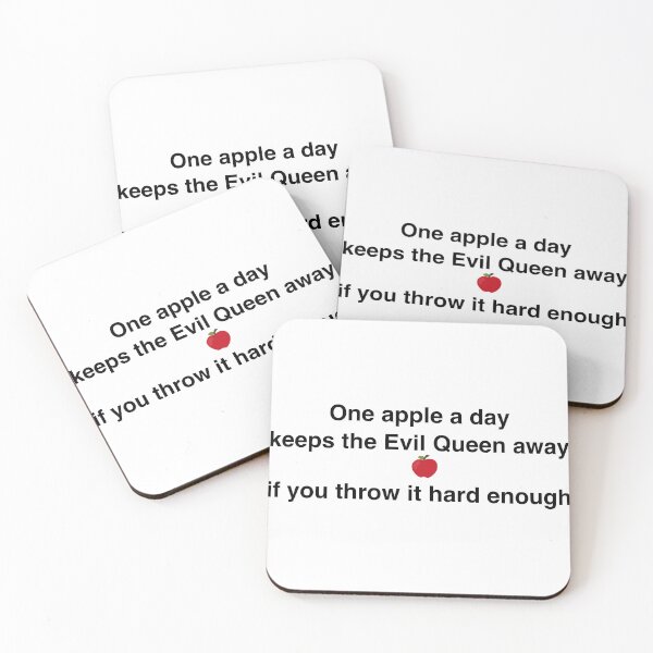 Item preview, One apple a day keeps the Evil Queen away designed and sold by Noah Klussek Creations .