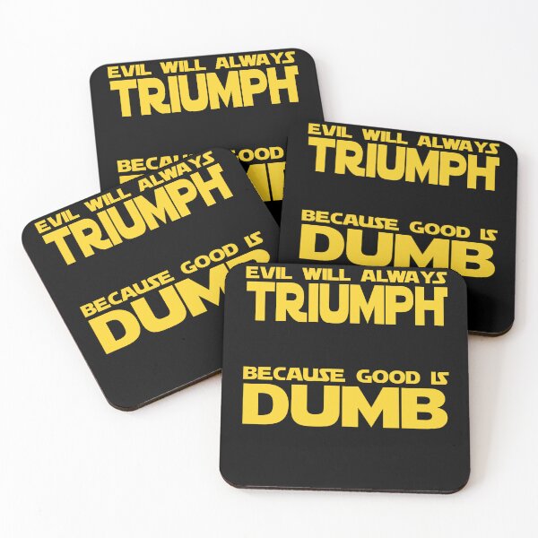 Item preview, Funny Nerdy Evil Will Always Triumph Because Good is Dumb Sci-Fi Space Parody designed and sold by MathWare MathClips.