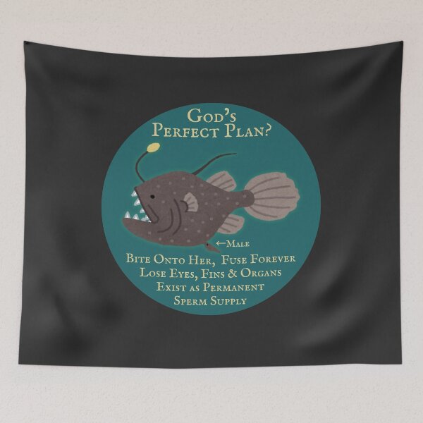 Item preview, God's Perfect Plan? - Anglerfish - Atheist Animals designed and sold by EvergreenRevolt.
