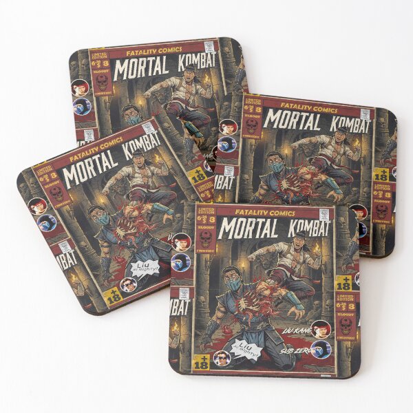 Artikelvorschau, Mortal Kombat Liu Kang Vintage Comic Cover Art entworfen und verkauft von Back2Collage.