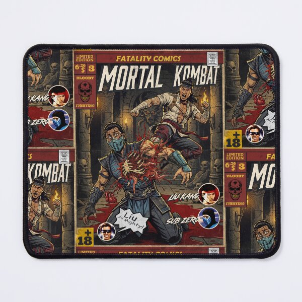 Item preview, Mortal Kombat Liu Kang Vintage Comic Cover Art designed and sold by Back2Collage.