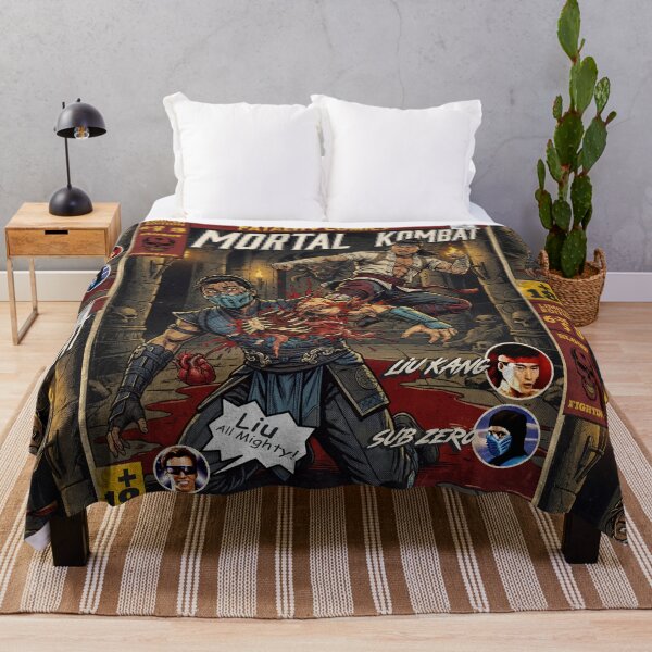 Artikelvorschau, Mortal Kombat Liu Kang Vintage Comic Cover Art entworfen und verkauft von Back2Collage.