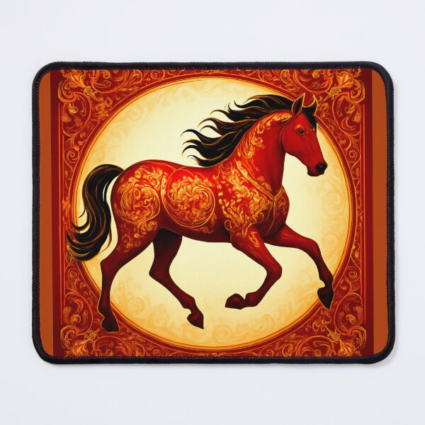Item preview, Fire Horse of Luck and Protection 2026 designed and sold by Zofia Sosnecka.