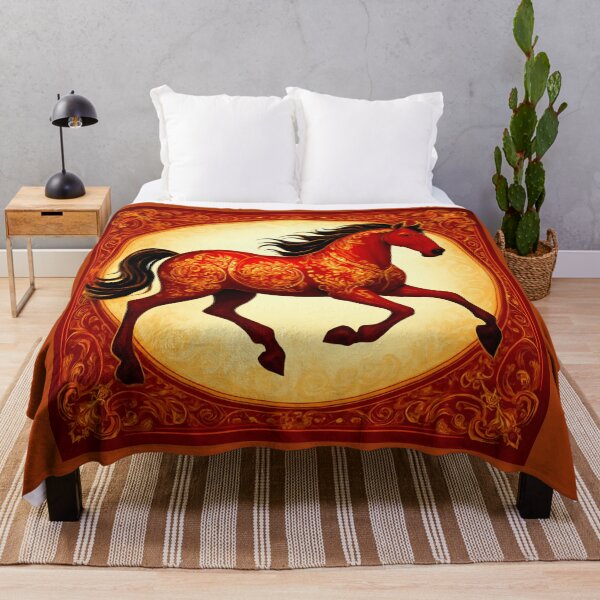 Item preview, Fire Horse of Luck and Protection 2026 designed and sold by Zofia Sosnecka.