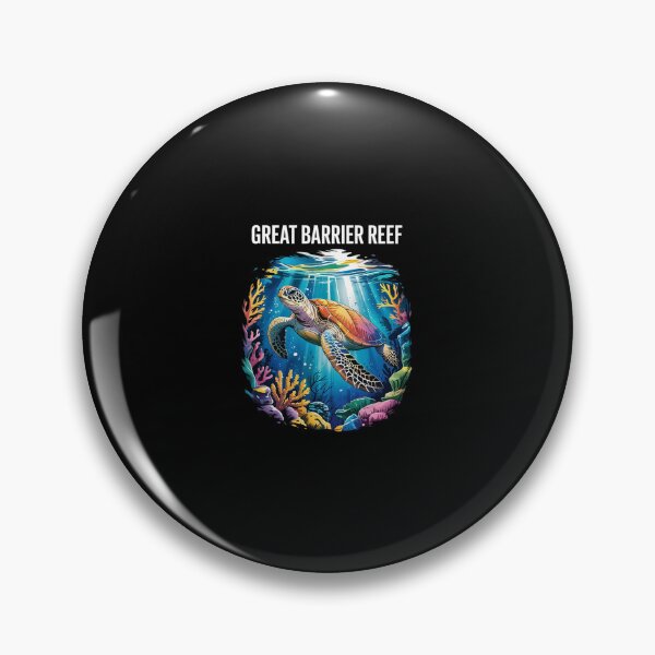 Item preview, Coral reef Sea Turtle Diving Australia Great Barrier Reef  designed and sold by CombatTask.