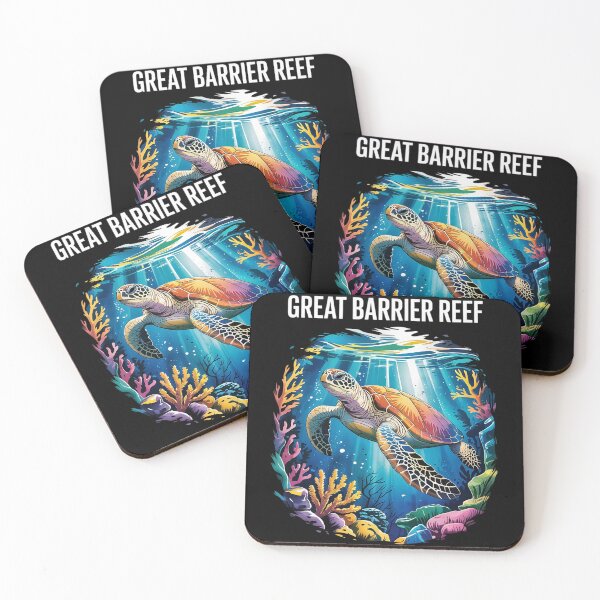 Item preview, Coral reef Sea Turtle Diving Australia Great Barrier Reef designed and sold by CombatTask.