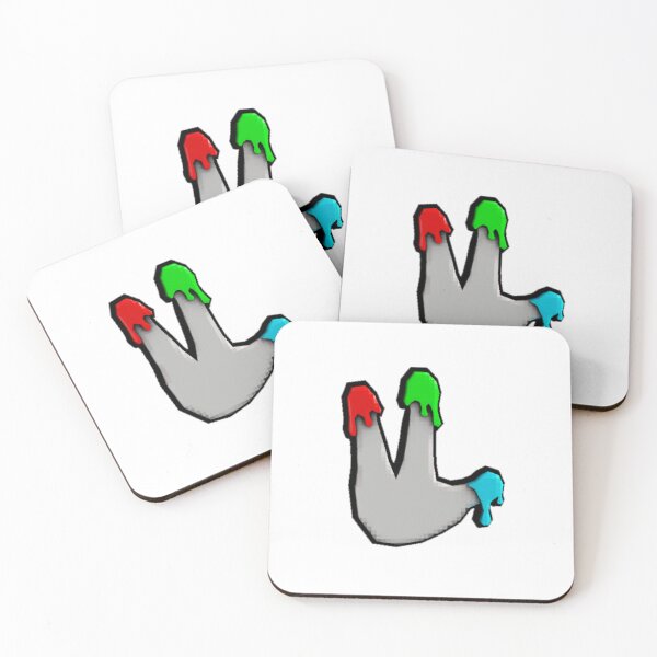 Item preview, Abstract Hand with Dripping RGB Paint – Minimal Weird Art designed and sold by Sofyan studio.