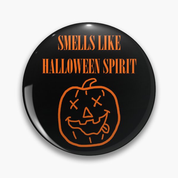 Item preview, Funny Nerdy Smells Like Halloween Spirit Orange Grunge 90's Parody designed and sold by MathWare MathClips.