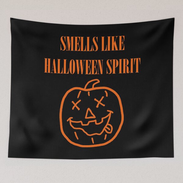 Item preview, Funny Nerdy Smells Like Halloween Spirit Orange Grunge 90's Parody designed and sold by MathWare MathClips.