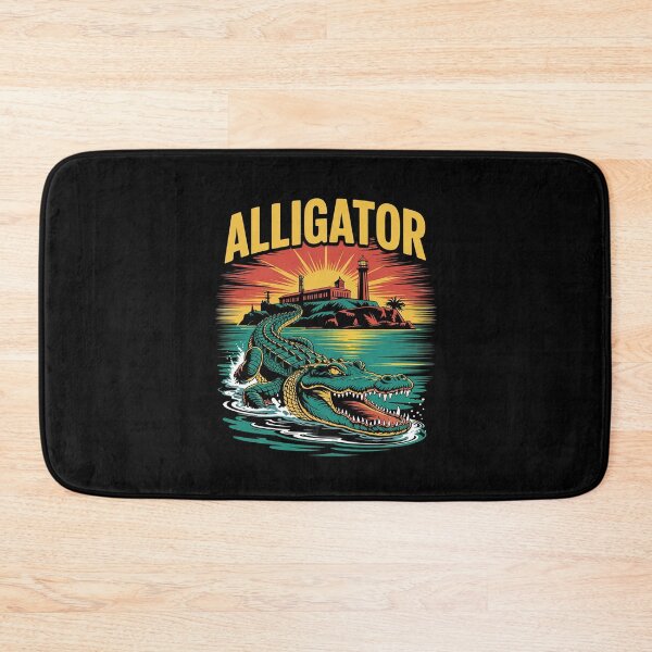 Item preview, Alligator Alcatraz Sunset Gator Island  designed and sold by PowAcademy.