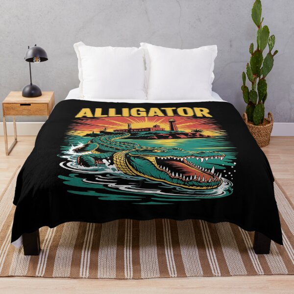 Item preview, Alligator Alcatraz Sunset Gator Island designed and sold by PowAcademy.