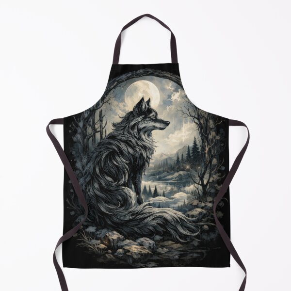 Item preview, Lone Wolf Under Moonlit Skies designed and sold by Daagath.