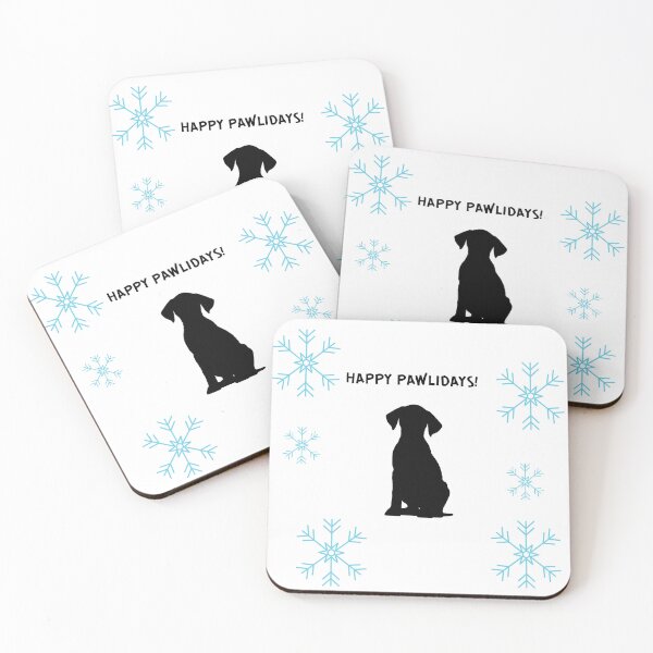 Item preview, PUNNY HOLIDAY DOG SILOUHETTE designed and sold by MichaelsMishegoss.