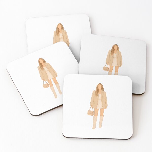 Item preview, Neutral Outfit Illustration | Minimal Fashion Girl Aesthetic Art designed and sold by TestingN-cap.