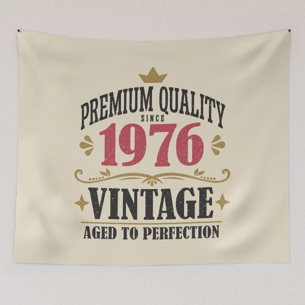Item preview, 50th Birthday Vintage 1976 Premium Quality 50 Years Old designed and sold by eclecTEEq.