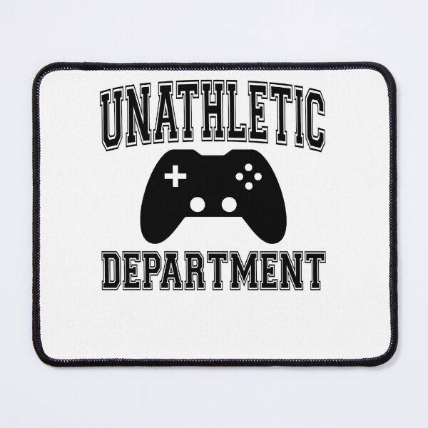 Item preview, Funny Nerdy Unathletic Department Video Game Player Black Text designed and sold by MathWare MathClips.