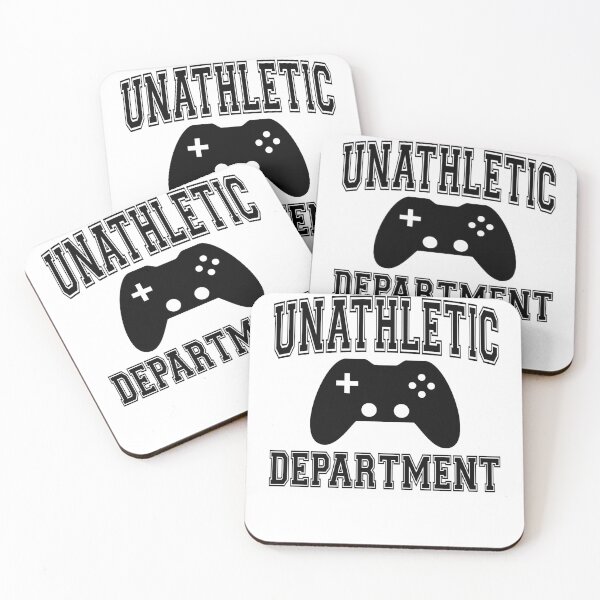Item preview, Funny Nerdy Unathletic Department Video Game Player Black Text designed and sold by MathWare MathClips.