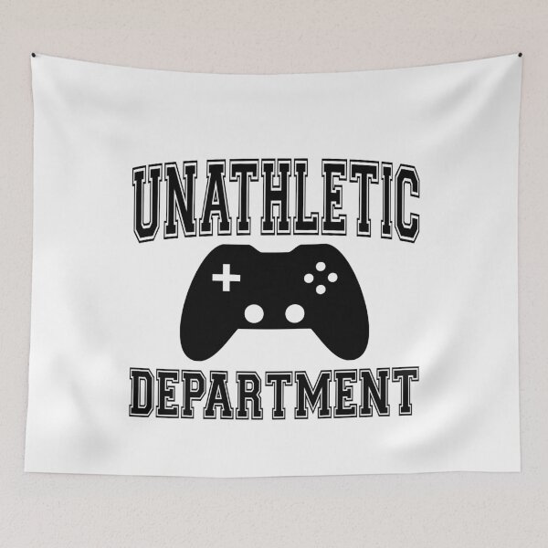 Item preview, Funny Nerdy Unathletic Department Video Game Player Black Text designed and sold by MathWare MathClips.