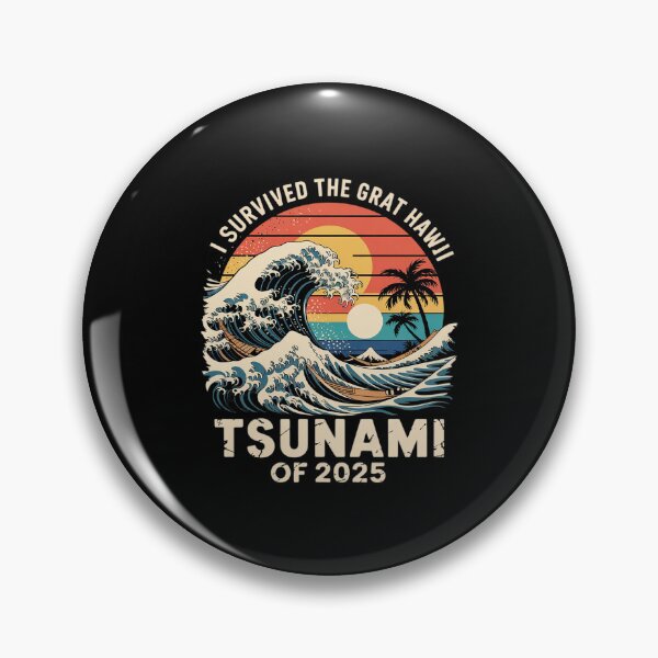 Item preview, Epic Survival I Survived The Great Hawaii Tsunami of 2025 5  designed and sold by MythWoot.