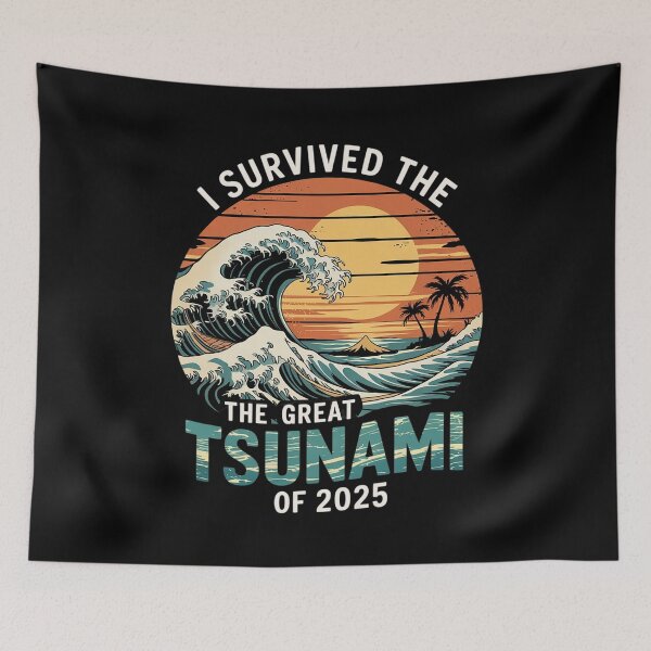 Item preview, Epic Survival I Survived The Great Hawaii Tsunami of 2025 14  designed and sold by CombatTask.