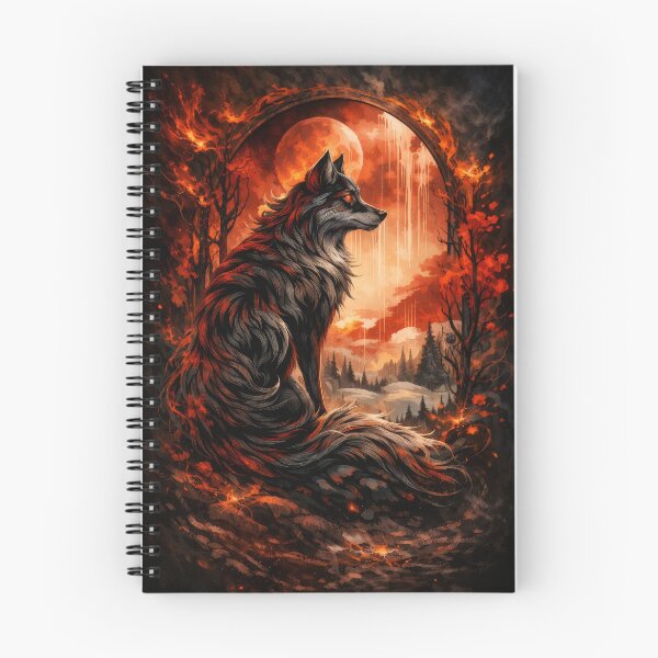 Item preview, Infernal Wolf Beneath the Blood Moon designed and sold by Daagath.