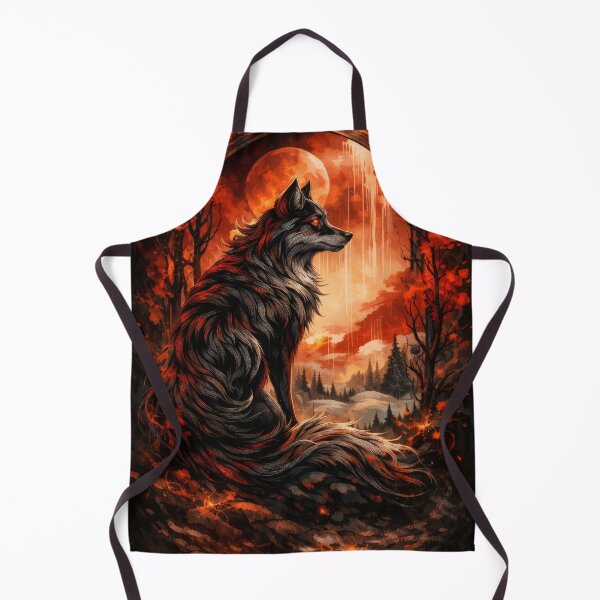 Item preview, Infernal Wolf Beneath the Blood Moon designed and sold by Daagath.
