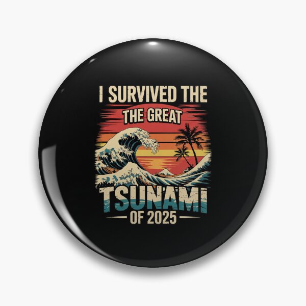 Item preview, Epic Survival I Survived The Great Hawaii Tsunami of 2025 16  designed and sold by MythWoot.